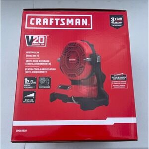 Craftsman V20 Cordless Misting Fan CMCE003B Red Portable Jobsite Tool Only New